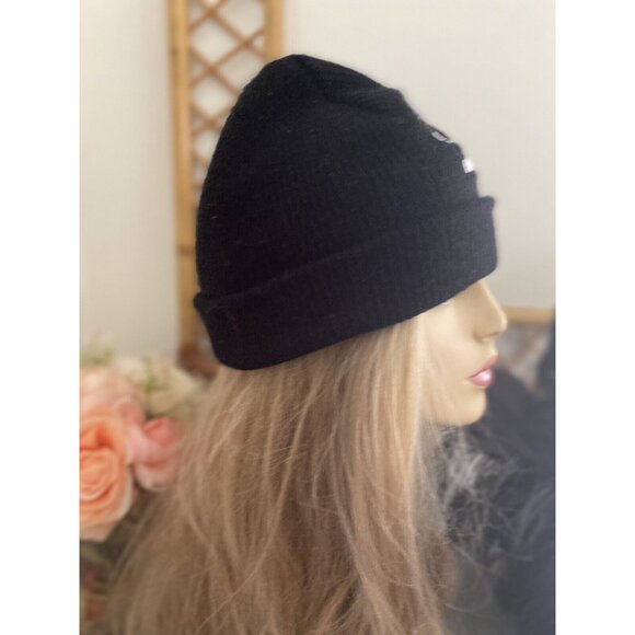 Minnie Mouse Hat Knit Beanie Disney Collection by Neff Black One Size Very Good - Picture 10 of 16